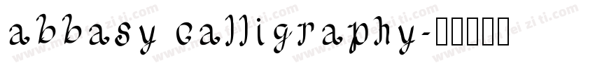 abbasy calligraphy字体转换